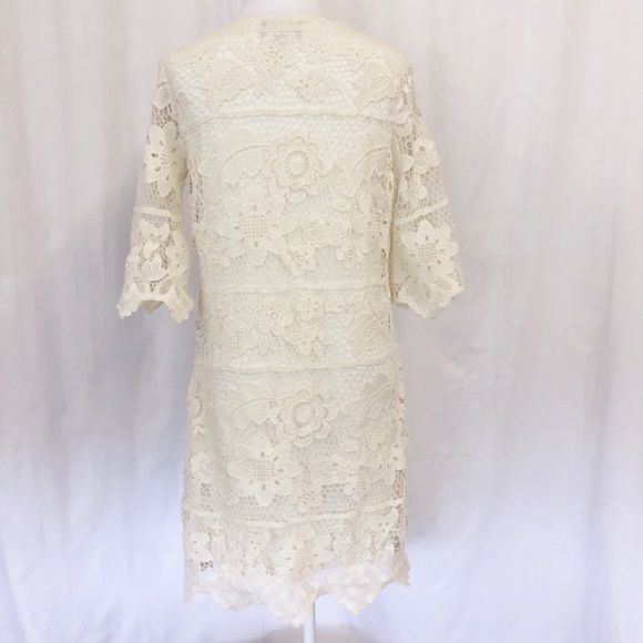 MIA MADDISON CREAM LACE DRESS SIZE SMALL PETITE - Picture 5 of 8
